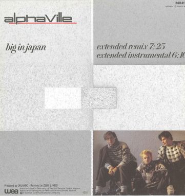 Alphaville Big in Japan 12" Alphaville Big in Japan 12"