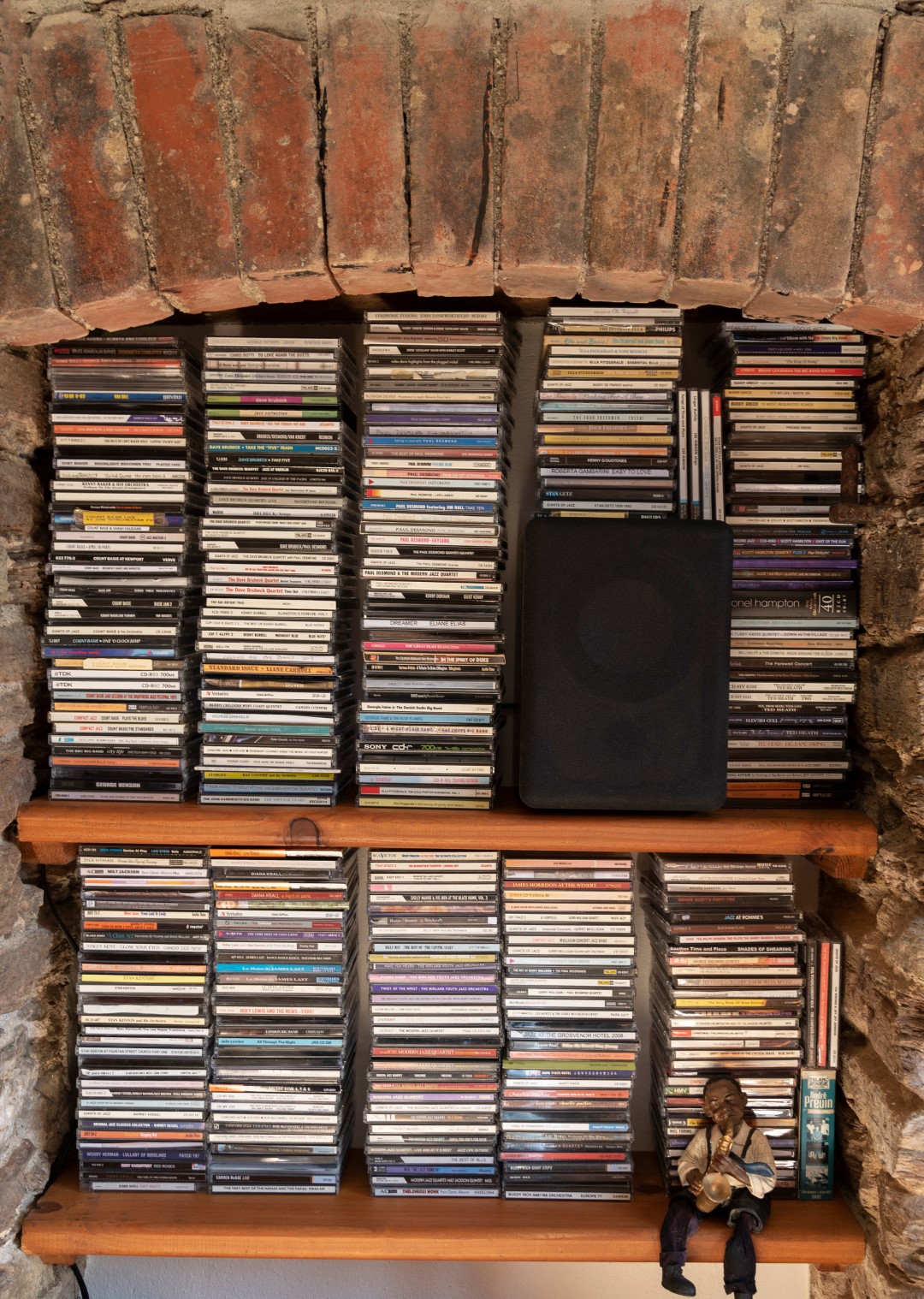 Bigbury, Devon, England, UK. 2022. Large collection of CD's in a