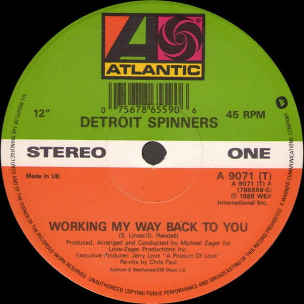 Detroit Spinners – Working My Way Back to You (Chris Paul Remix)